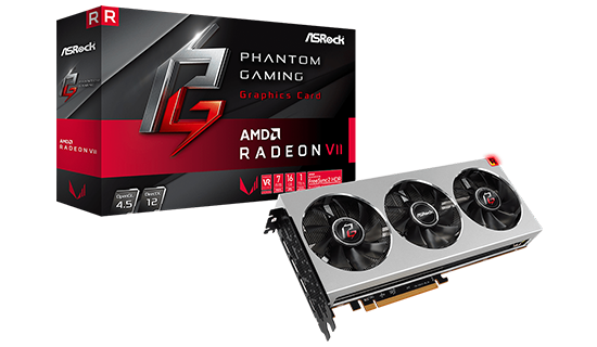 Placa de Vídeo Asrock, Gaming X Radeon VII, 16GB, HBM2, 4096Bit
