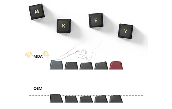 Montech M Key Teclado Mecânico Gamer Montech MKey Darkness, RGB, Black, Switch Yellow ...