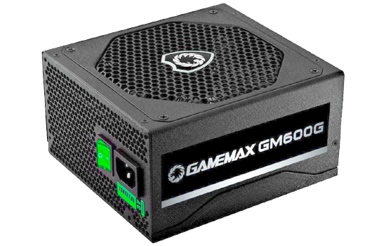 Fonte Gamemax GM600G 600W, 80 Plus Platinum, Semi-Modular, PFC Ativo, Black