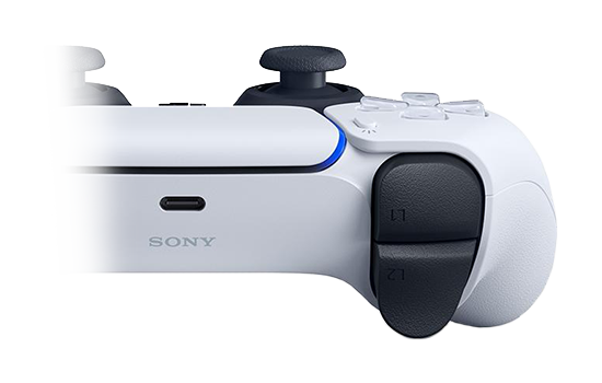 PS5 + Controle Dual Sense + Controle Sem Fio P/ PS5 Branco - Ibyte