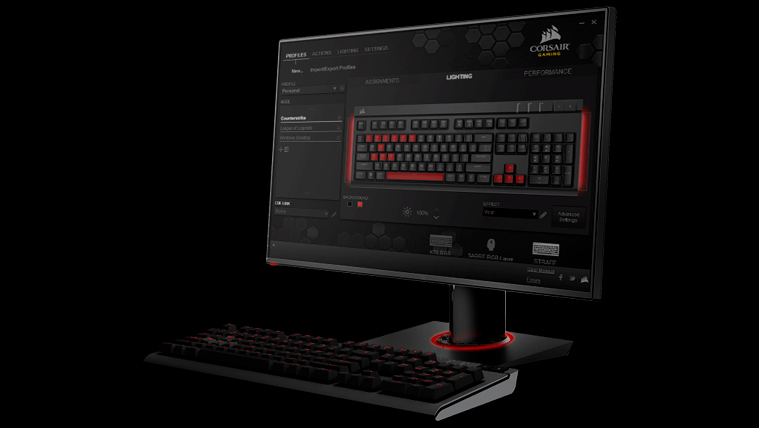 Corsair Gaming Strafe RGB Cherry MX Brown CH 9000094 BR - - 3D