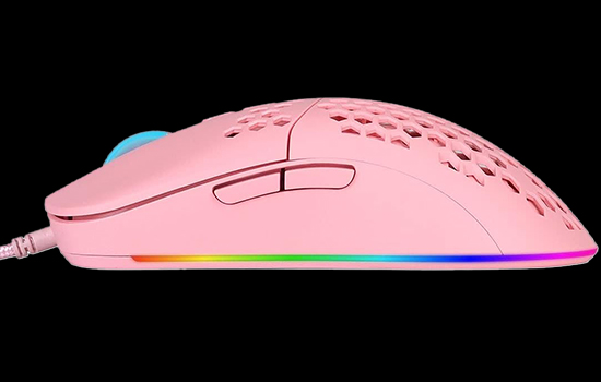 Mouse Gamer Vinik VX Gaming Void, RGB, 7600DPI, 7 Botões, Rosa, MGV120R