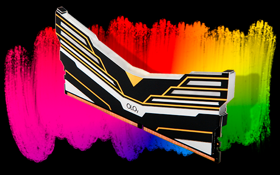 Memória DDR4 OLOy WarHawk Black, 8GB, 3000MHZ, RGB, MD4U083016BESA