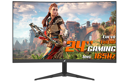 Monitor Gamer SuperFrame Precision, 23.6 Pol, Curvo, Full HD SFP2412 FHD