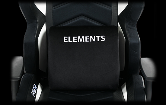 CADEIRA GAMER ELEMENTS MAGNA AER, RECLINÁVEL, BLACK-WHITE