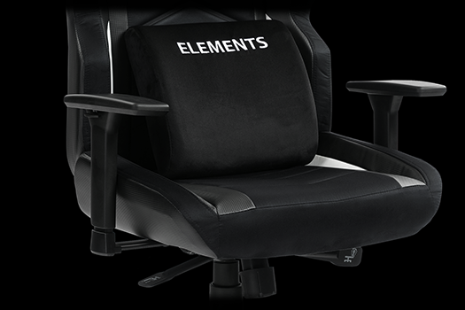 CADEIRA GAMER ELEMENTS MAGNA AER, RECLINÁVEL, BLACK-WHITE