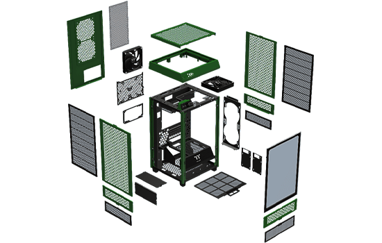 GABINETE THERMALTAKE TOWER 100 SNOW