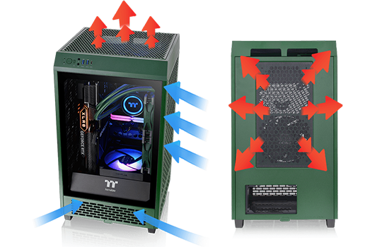 GABINETE THERMALTAKE TOWER 100 SNOW