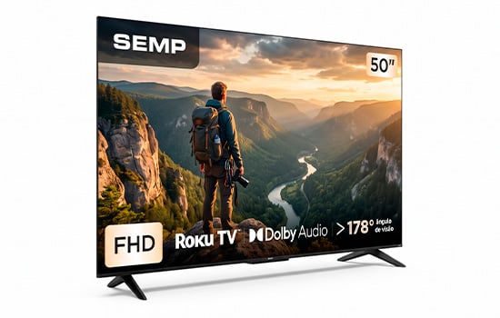 TV Semp 55S62R em destaque