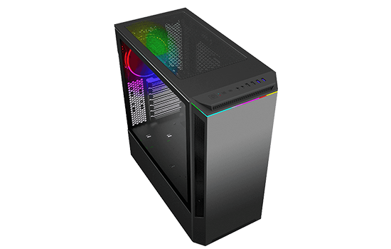 Gabinete Gamemax Ninja Coc Rgb Vidro Temperado 1 Fan Argb