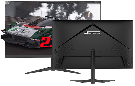Monitor Gamer SuperFrame Precision, 23.6 Pol, Curvo, Full HD SFP2412 FHD