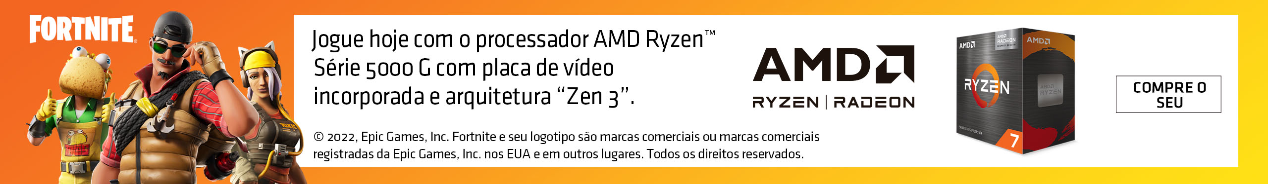 Somente com o gráfico integrado dos processadores AMD Ryzen 5000G, você roda um monte de jogos, com muita qualidade.