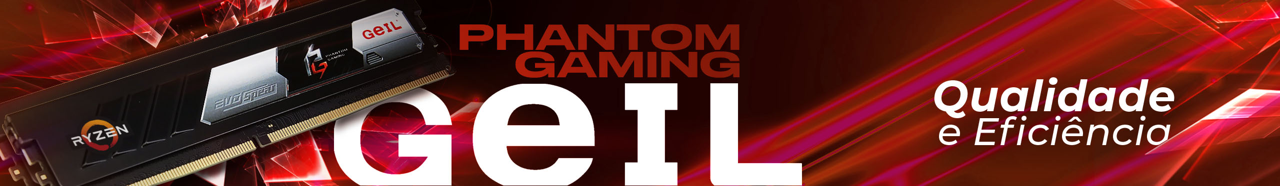 A linha de memórias Geil EVO Spear Phantom Gaming vai TURBINAR o seu setup!