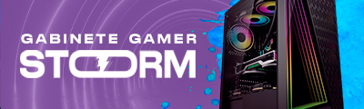 A tormenta chegou! Conheça o Gabinete Gamer Superframe Storm. Ganhe poder na tempestade!
