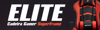 A qualidade que você precisa está nas Cadeiras Gamer SuperFrame Elite. Saiba mais!