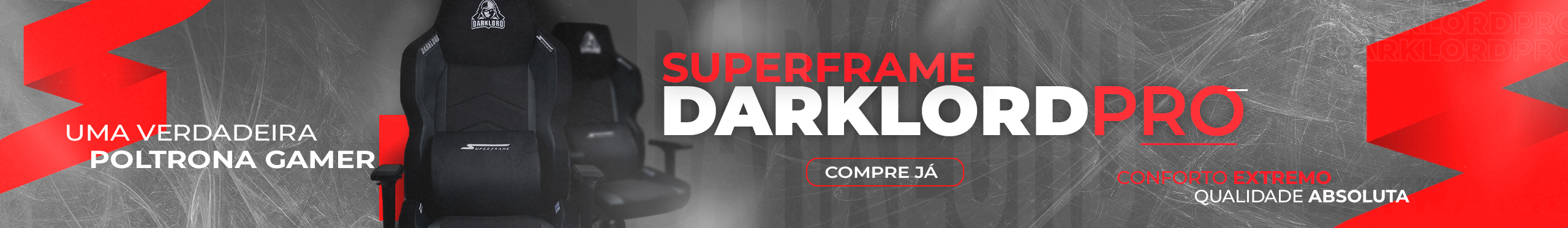 Cadeira Gamer SuperFrame Darklord Pro Edition - O conforto que você merece. Veja!