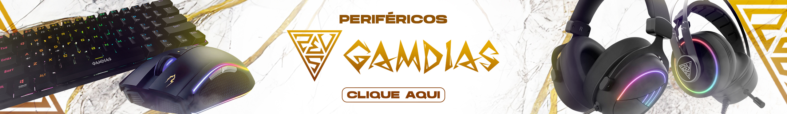 Periféricos Gamdias | Eleve o nível da sua gameplay. Confira!