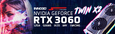 Placa de Vídeo INNO3D SuperFrame NVIDIA GeForce RTX 3060 TWIN X2 | Tenha mais poder!