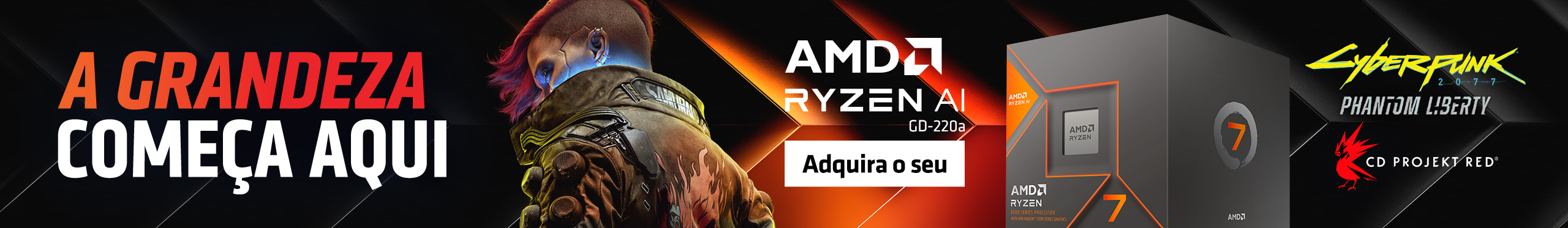 AMD | A grandeza começa com AMD Ryzen. Clica!