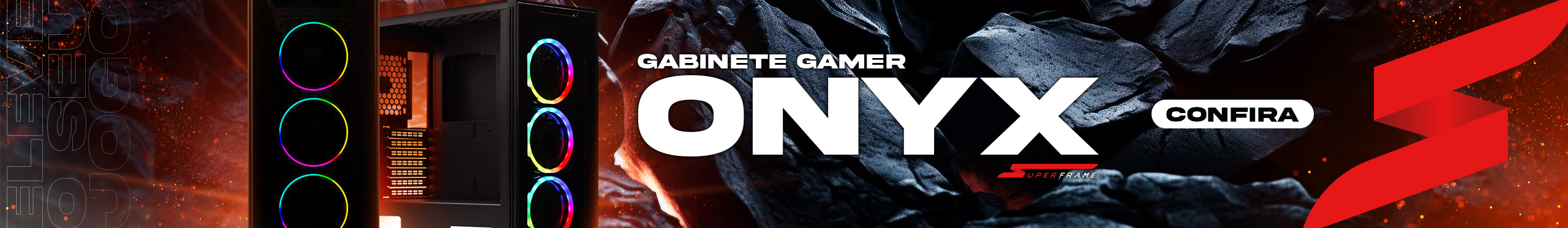 Gabinete Gamer SuperFrame Onix | Jogue ao máximo. Confira!