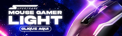 Mouse Gamer SuperFrame Light | A luz para a vitória. Clica!