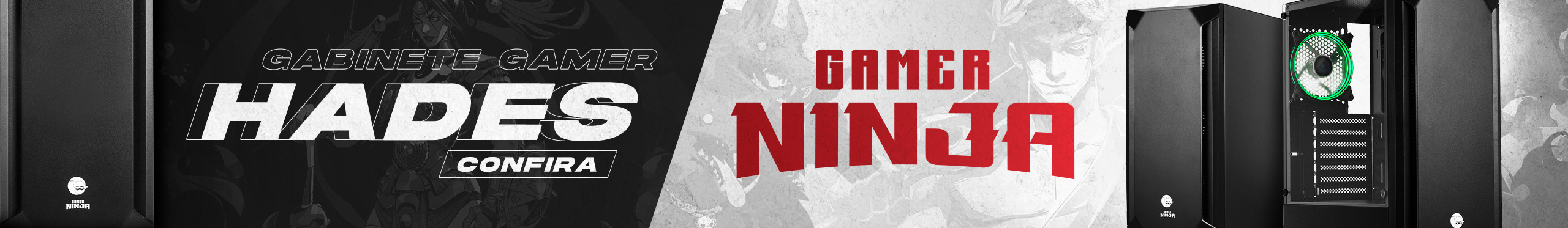 Gabinete Gamer Ninja HADES | Jogue ao extremo. Confira!