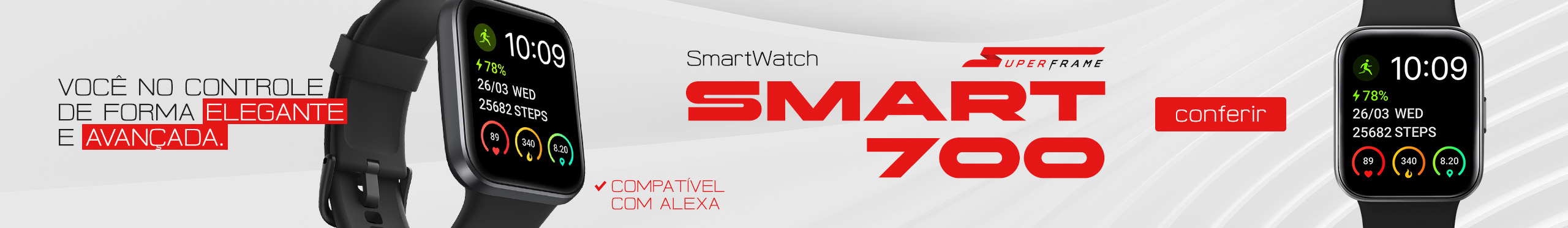 SmartWatch SuperFrame | Seu estilo de vida no próximo nível. Clica!
