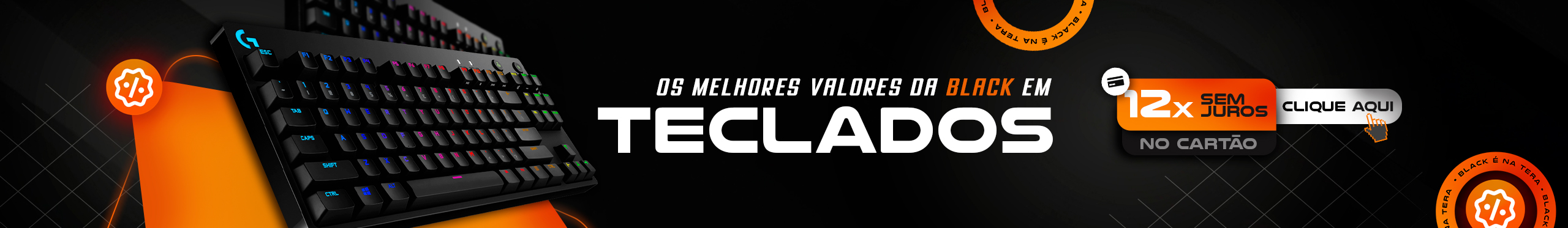 Black Friday | As melhores ofertas em Teclados Gamer. Clica!