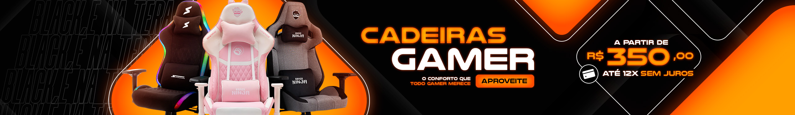 Black Friday | As melhores ofertas em Cadeiras Gamer. Clica!