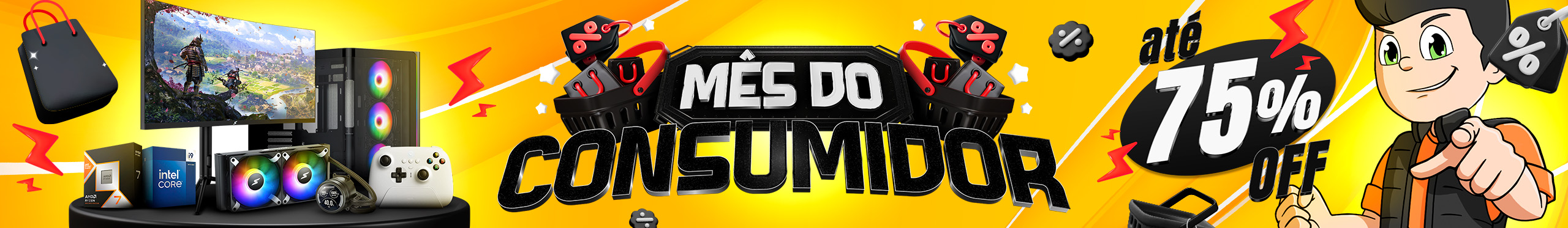 Mês do Consumidor | Você merece ofertas de até 75% OFF. Clica!