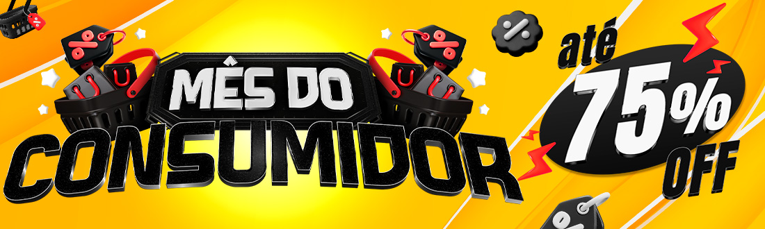 Mês do Consumidor | Você merece ofertas de até 75% OFF. Clica!