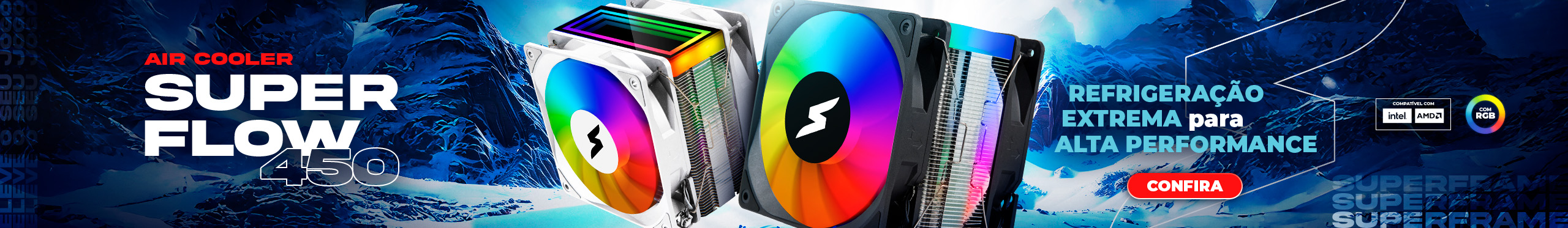 Water Cooler SuperFrame SuperFlow | Resfriamento absurdo. Confira!