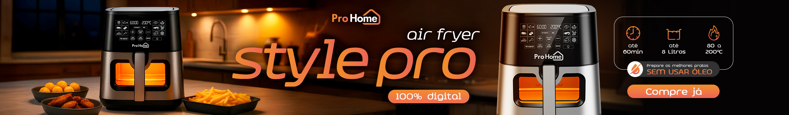 Air Fryer Style Pro | Cozinhe de Maneira Saudável. Clica!