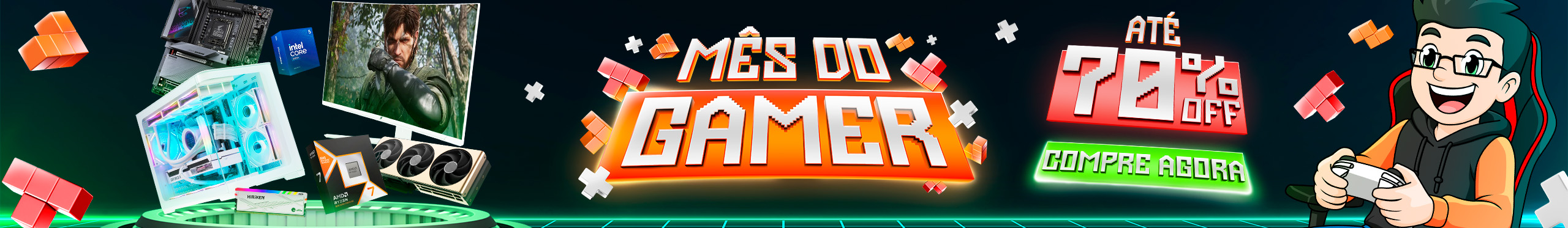 Mês do Gamer | Você merece ofertas com até 70% Off. Clica!