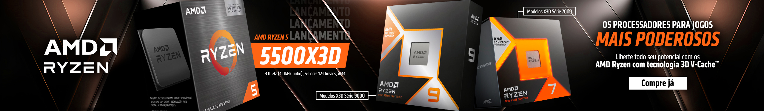 AMD Ryzen X3D | Eleve o nível em performance. Confira!