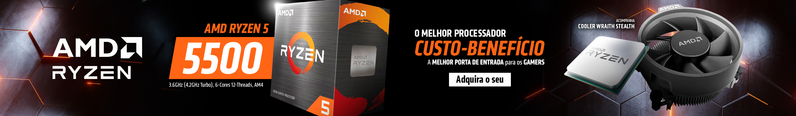 AMD Ryzen 5500 | Um novo nível em performance. Confira!