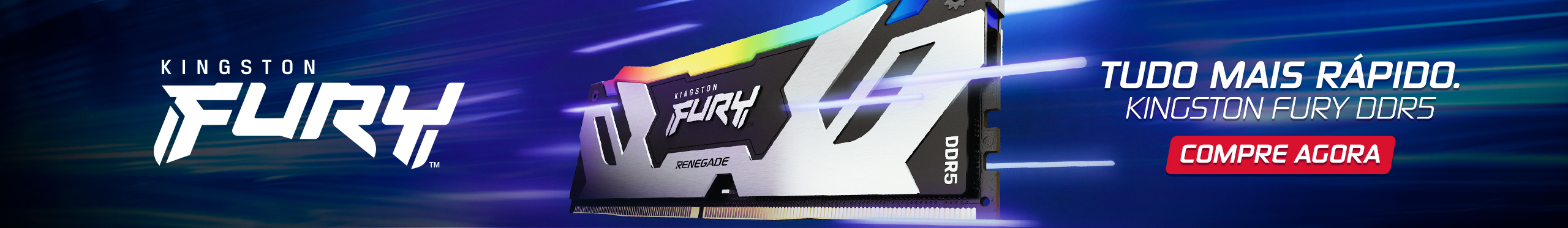 Kingston | Seu PC em outro nível com DDR5. Saiba mais!