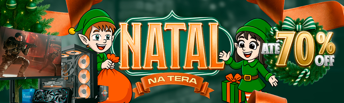 HO! HO! HO! Natal gamer é aqui. Aproveite até 70% OFF!