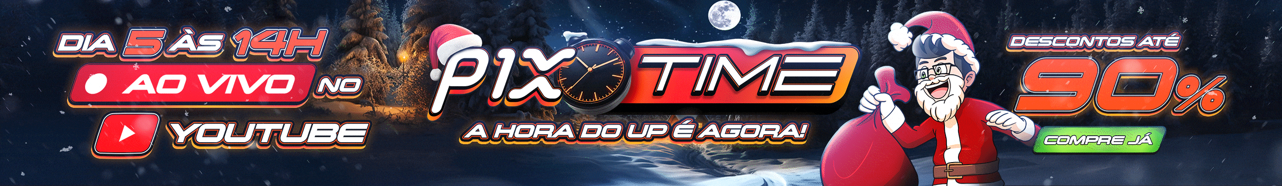 Pix Time | Descontos absurdos para dar um UP no Setup. Confira!