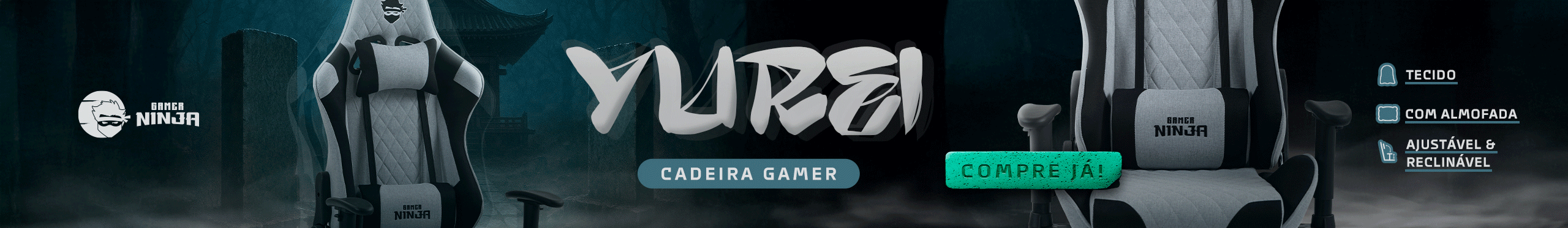 Cadeira Gamer Yurei | Dê um UP no conforto. Saiba mais!