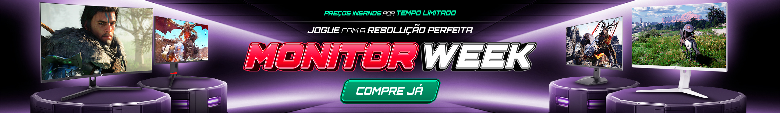 Monitor Week | Maior qualidade de imagem pelo menor preço. Clica!