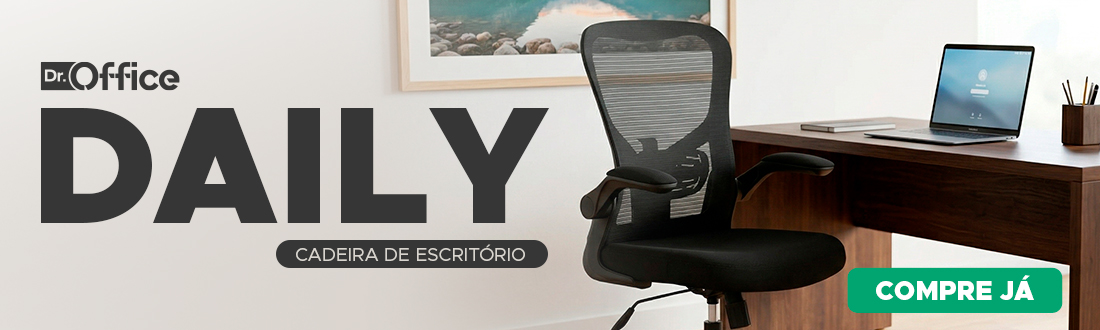 Cadeira De Escritório Dr. Office Daily| Mais conforto no dia a dia. Saiba mais!
