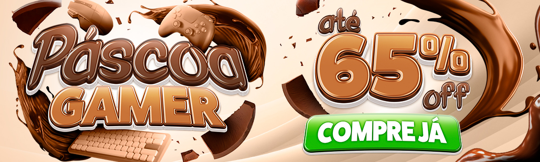 Páscoa Gamer | Ofertas docinhas de até 65% Off. Confira!