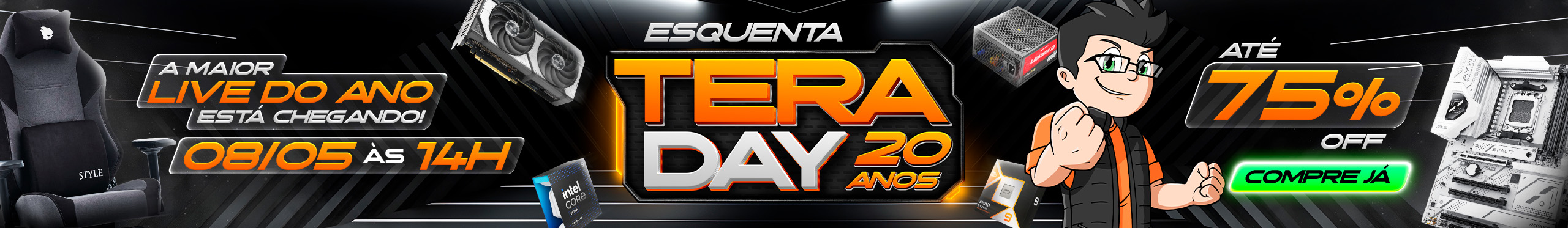 ESQUENTA TERA DAY | Turbine seu PC com ofertas de até 75% Off. Saiba mais!