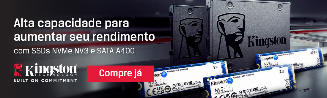 Kingston | Seu PC em outro nível. Saiba mais!