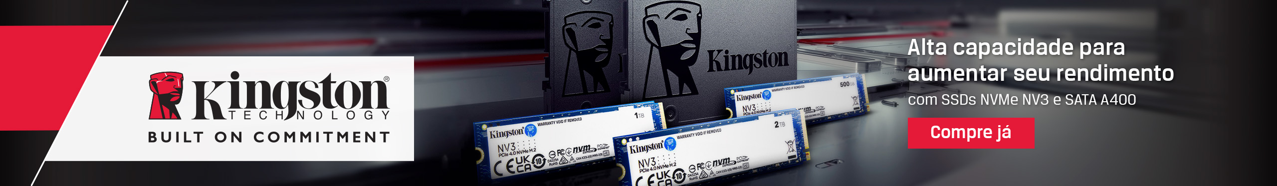 Kingston | Seu PC em outro nível. Saiba mais!