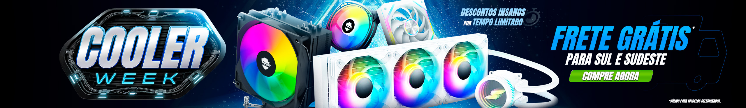 Cooler Week | Para Mais eficiência e um Setup Gelado. Clica!