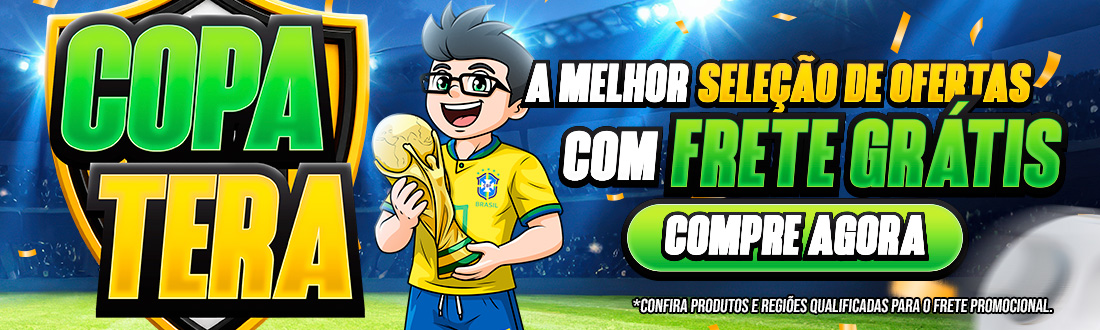 Uma verdadeira goleada de ofertas é só na Copa da Tera. Aproveite nossos descontos campeões!
