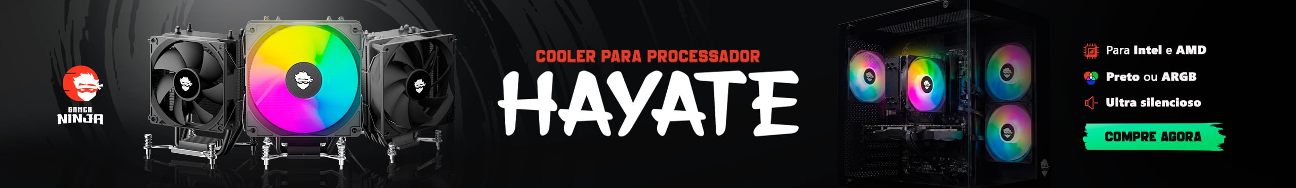 Cooler Gamer Ninja Hayate | Resfriamento absurdo. Confira!