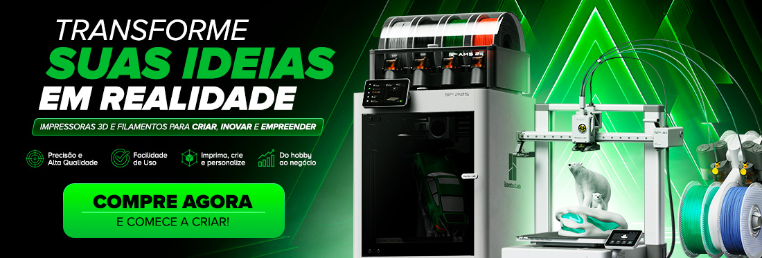 Impressão 3D | Transforme suas ideias em realidade. Vem ver!